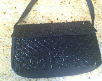 Black Beaded Purse