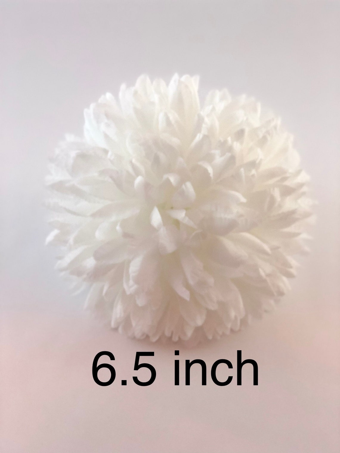 5 SIZES WHITE chrysanthemum silk flower 4 5 6 Etsy
