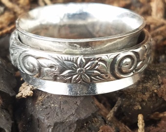 Sterling Silver Spinner Ring