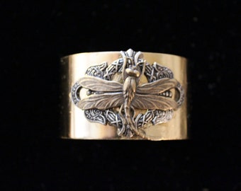 Dragonfly Cuff Bracelet | Etsy