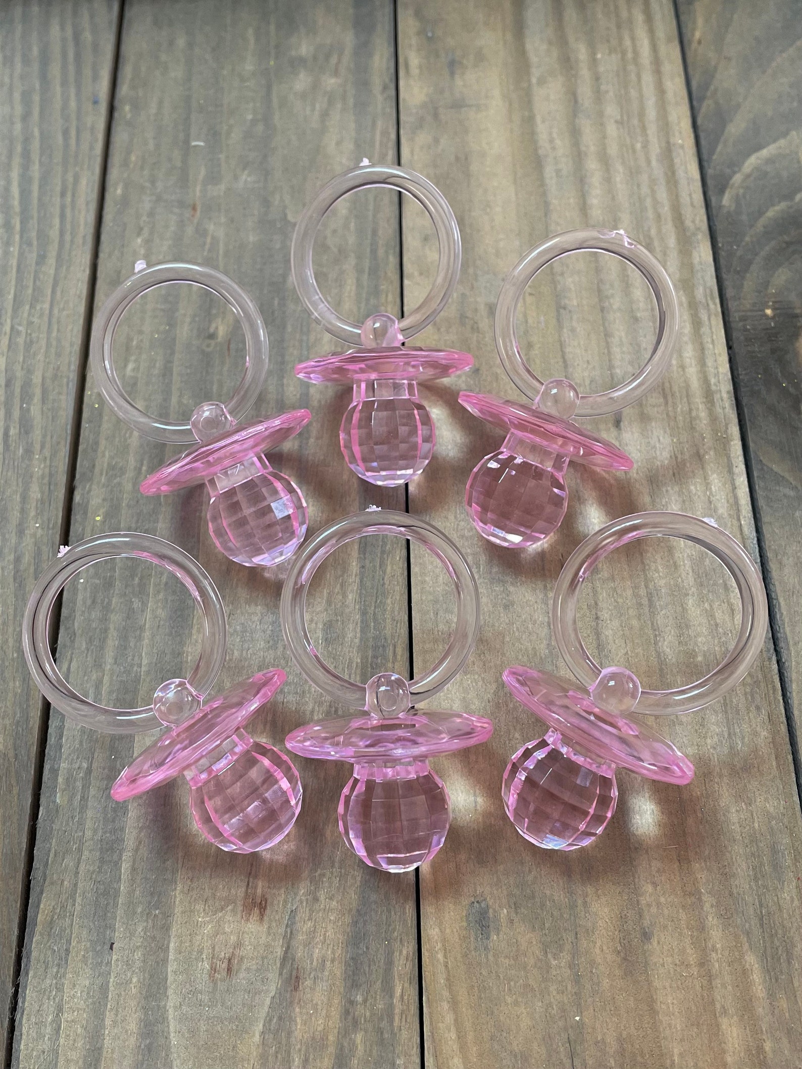 Baby shower pacifiers baby shower pacifier necklaces for Etsy