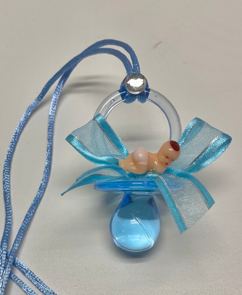Baby shower pacifiers blue pacifiers to make baby shower Etsy