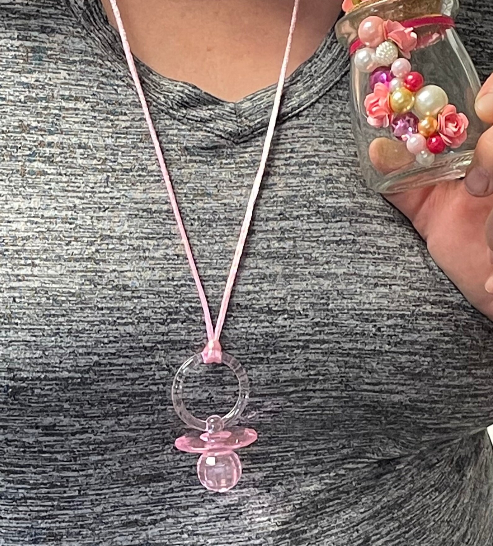 Baby shower pacifiers to make pacifier necklaces for baby Etsy