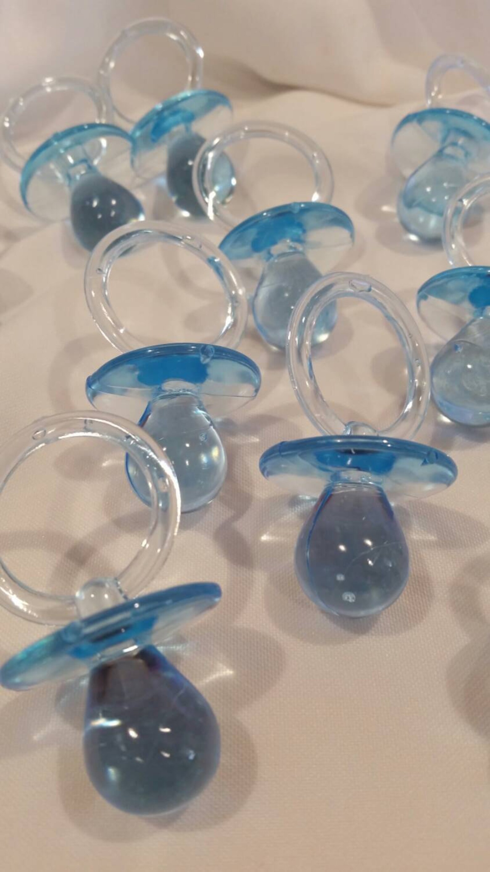 Baby shower pacifiers blue pacifiers to make baby shower Etsy
