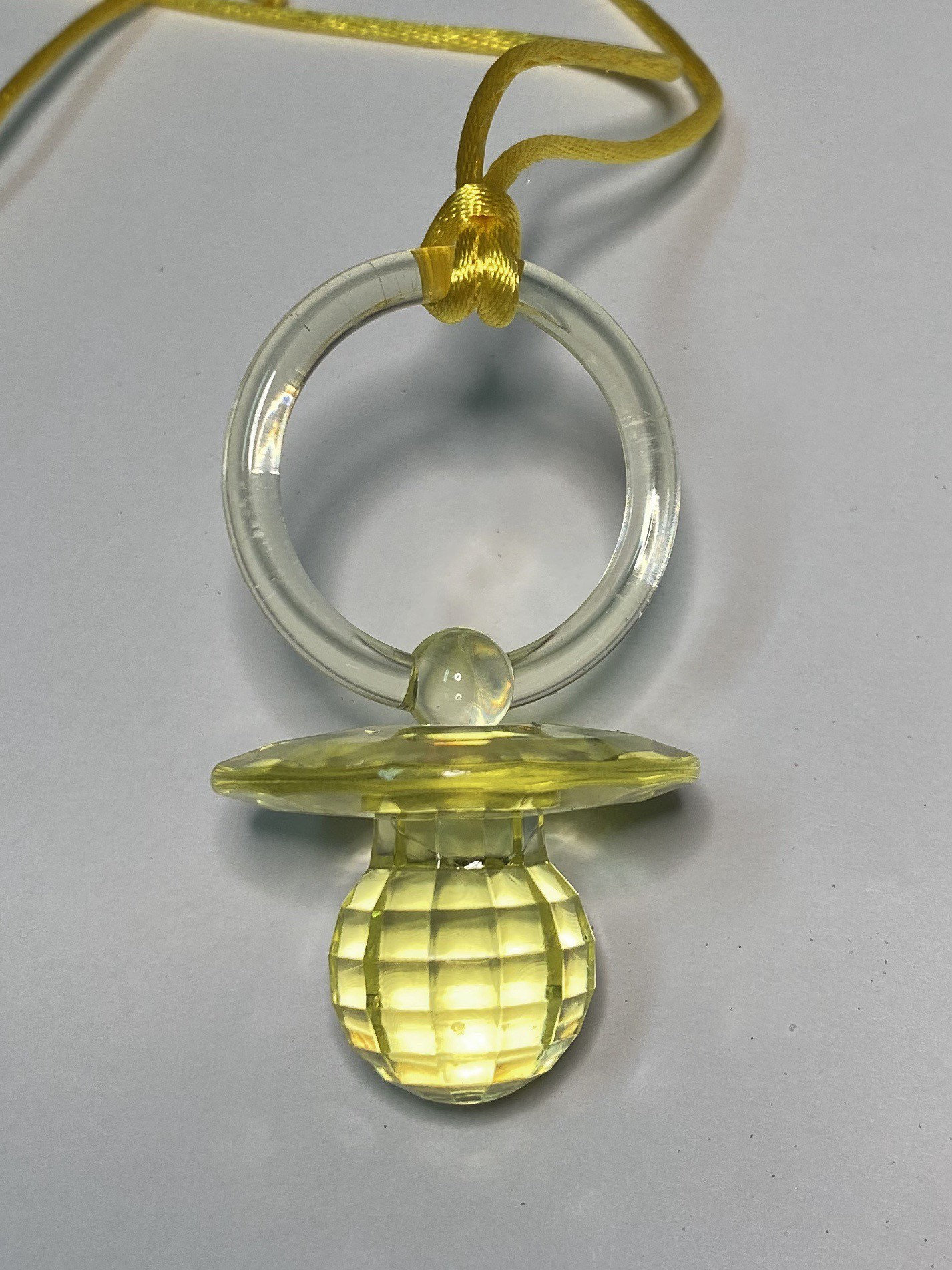 Pacifier necklaces baby shower yellow pacifier necklaces Etsy