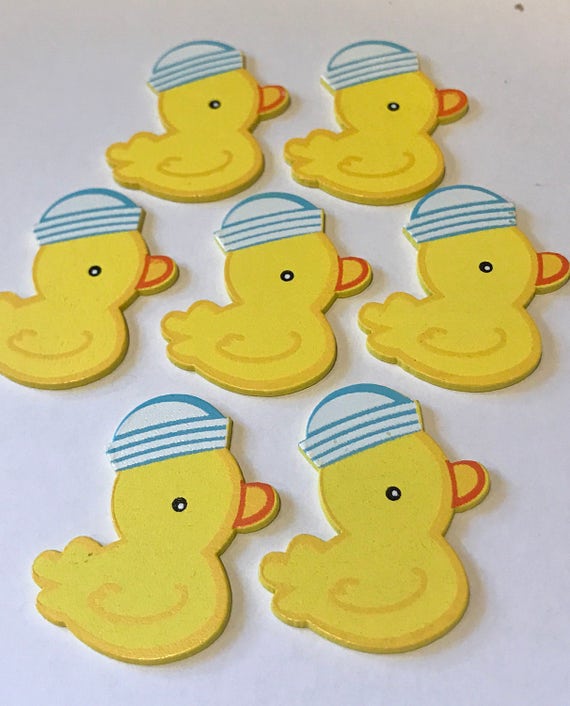 Yellow Ducks Little Ducks Wood Ducks Baby Shower Party Favors Wreath Decoration Duck Party Favors It S A Boy Baby Shower Baby Shower Pins