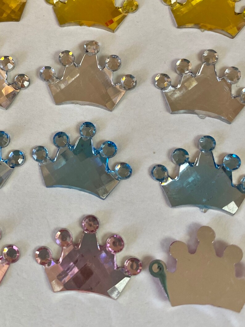 Small gold crowns small silver crowns baby shower Etsy