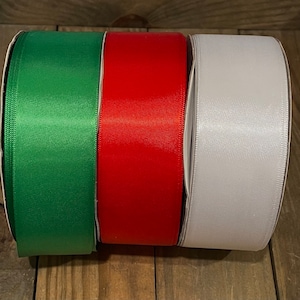 satin ribbon 1.5 wide - ribbon craft supply holiday season - Christmas ribbon decorations - fiesta theme color ribbon - virgen de guadalupe
