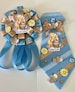 2 pcs baby shower Little Bear inspired mommy to be corsage - baby shower corsage - mommy to be pin 