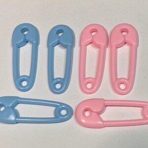 Baby Pins, Diaper Pins, Safety Pins. Colored Pins, Colored Diaper Pins.  Vintage Diaper Pins. 