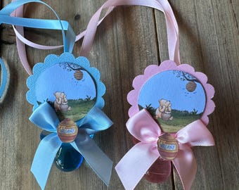 baby shower pacifier necklaces party favor decorations for baby shower game - 12 pc baby shower party favors for game - classic pooh bear