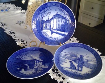 Platos de Navidad Reales de Copenhague 1975-1977