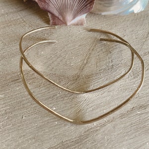 Gold Filled Cuff Bracelet | Soft V Shaped