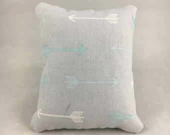 Gray with Arrows Display Pillow, Small