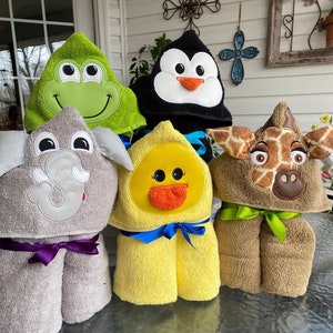 Custom deals hooded towels