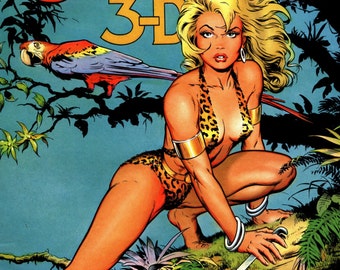 DAVE STEVENS SHEENA Queen of the Jungle in 3-D and stories by Jerry Iger Matt Baker Blackthorne Publishing Reprint Collection