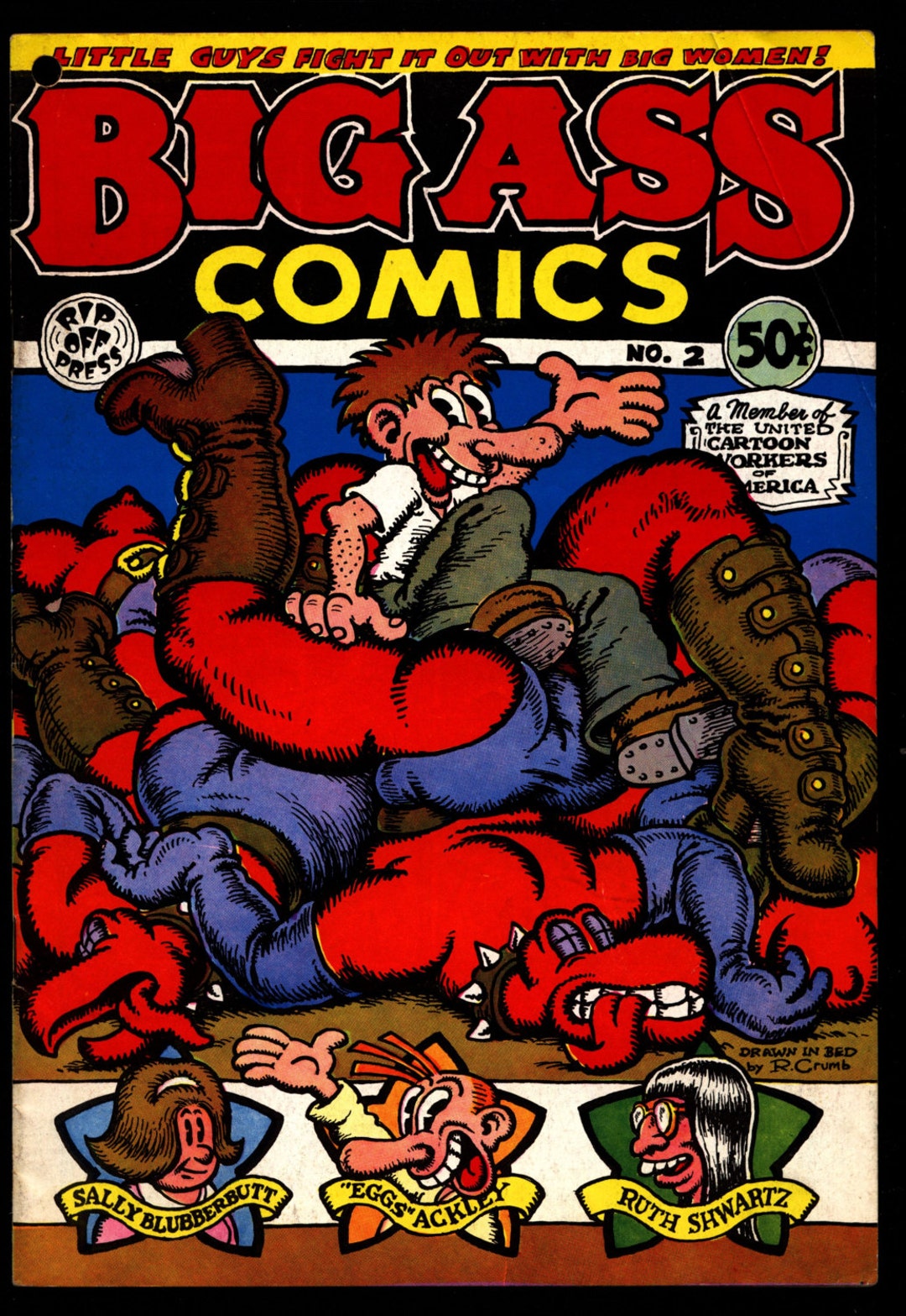 BIG ASS Comics 2 2nd Robert Crumb Matte Cover No Copyright