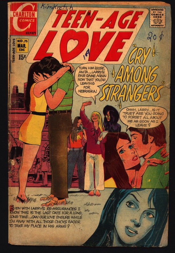 Teen Age Love 75 1970 Romance Comics Tear Jerker Soap Opera Etsy 