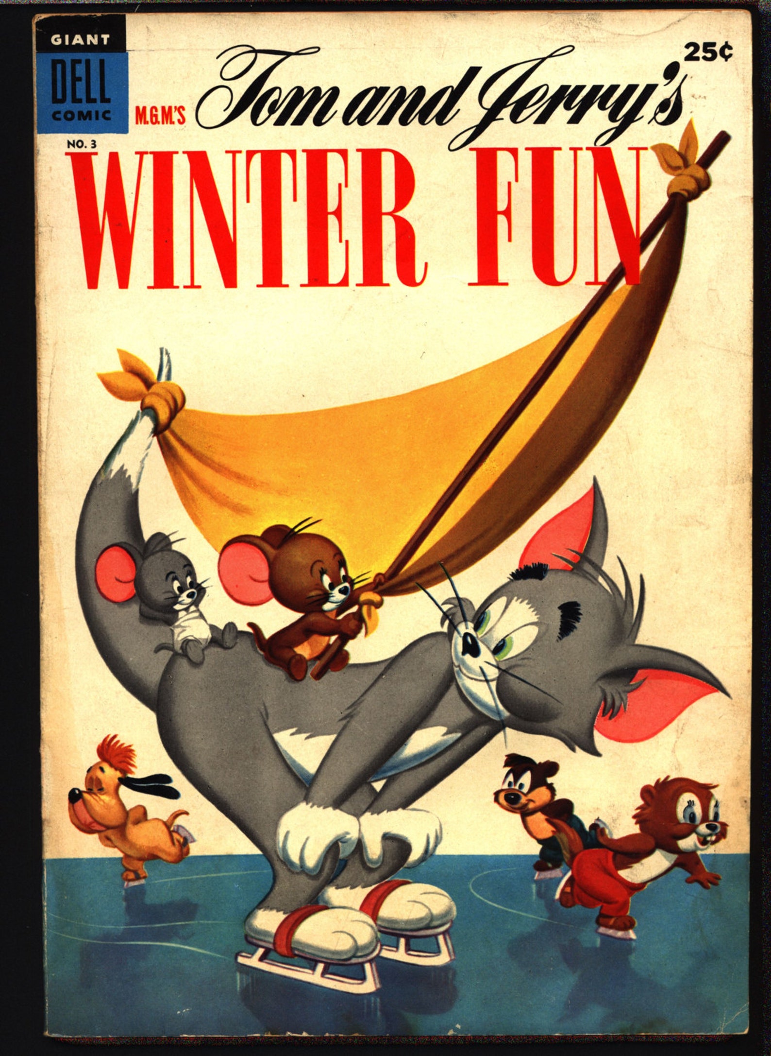 TOM and JERRY Winter Fun 3 1954 Dell Giant Comics Hanna Etsy