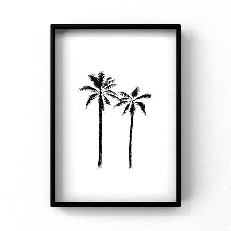 Palm Tree Art INSTANT DOWNLOAD Print Wall Art Printable Etsy