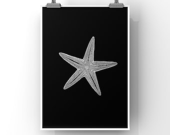 Starfish Art Print - Giclee Seascape, Beach House Decor (8x10)