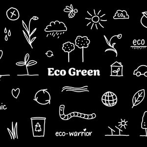 Eco green clip art, 33 Eco vectors, clipart, hand drawn eco icons, hand drawn vectors, environmental clip art, eco svg, eco clip art