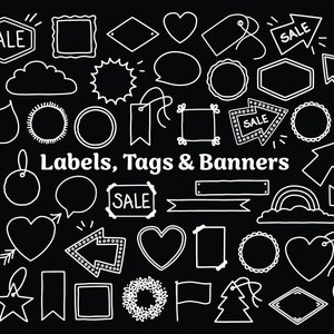 Label and Tag svg, 55 label vectors, labels svg, Tags svg, Banner svg, label clipart, Badges SVG, commercial license, Sale banner svg,