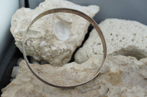 925 Sterling Silver Bangle Solid 925 Bracelet Vin… - image 4