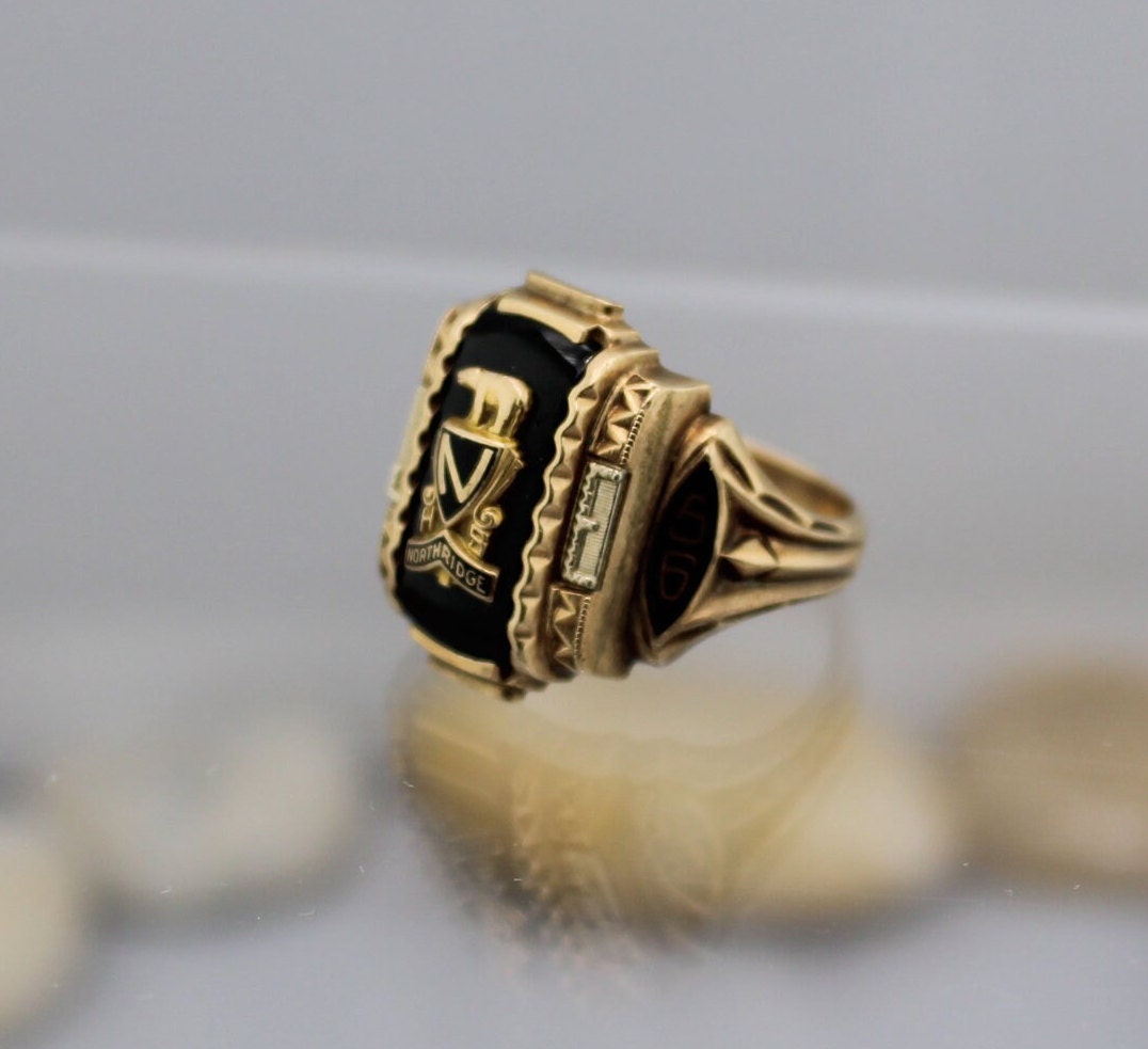 10K Solid Gold Yellow Josten 1956 High School Class