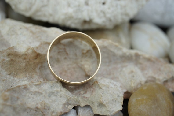 Solid Gold 14K Wedding Band Ring Engagements Vint… - image 5