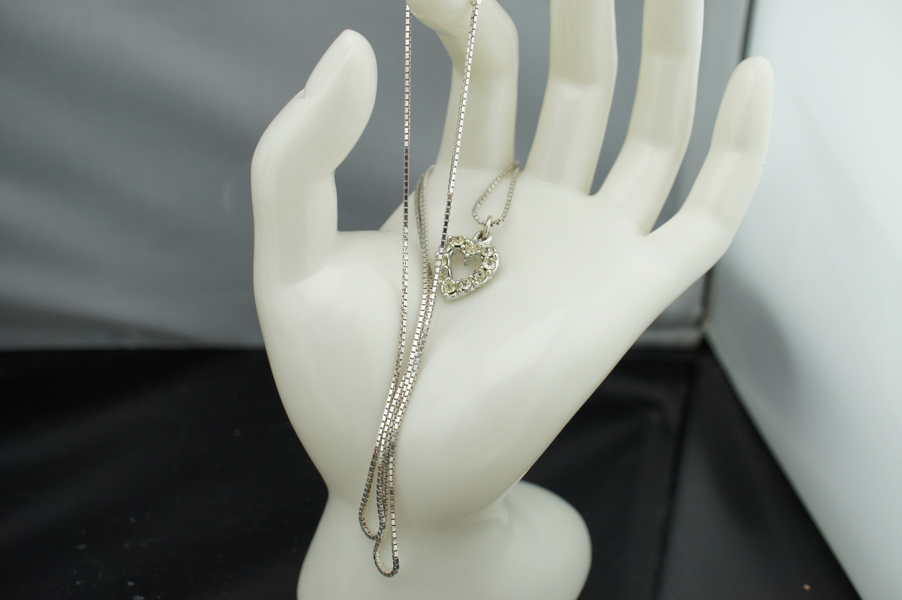 Collier Chaîne Argent Massif 925 Vintage - 23,10g - Bijou Ancien Signé - Occasion