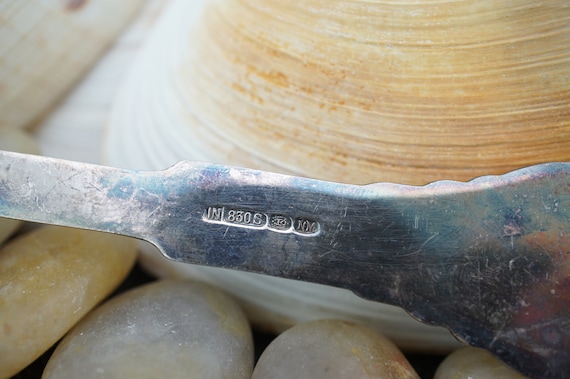 925 Solid Sterling Silver Sugar Spoon Dessert 5 1… - image 5