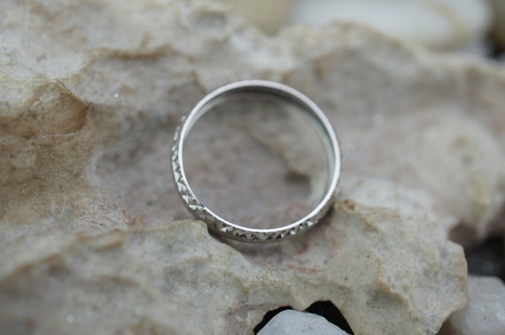 Solid White Gold 14K SLC Wedding Band Ring Engagements Wide Ring