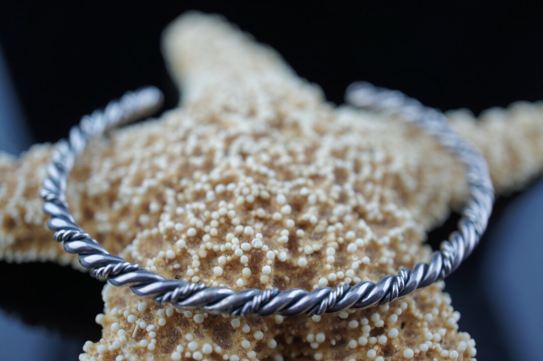Bracelet En Or Jaune 22K (916) Fait Main à Dubaï - Vintage, 35 Grammes - Taille Unique