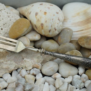 Vintage Sterling Silver Marked 800 Cake Forks Pastry Pie Fork 6 3/8'' long ST