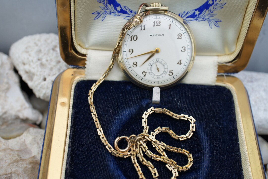 Awc waltham pocket watch deals