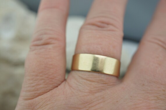 Solid Gold 14K Wedding Band Ring Engagements Vint… - image 3