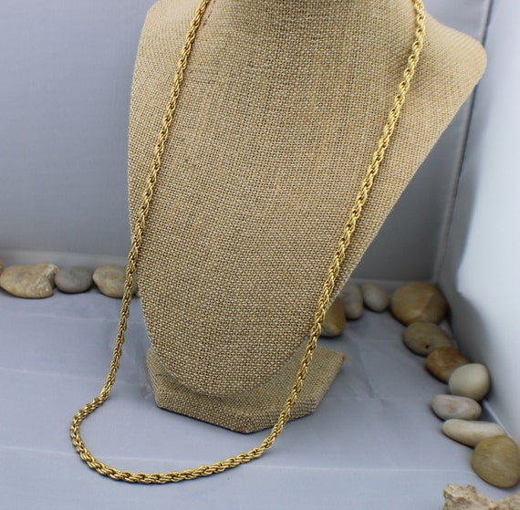 Set of 3 Chains Necklaces Vintage Art Deco Jewelr… - image 7