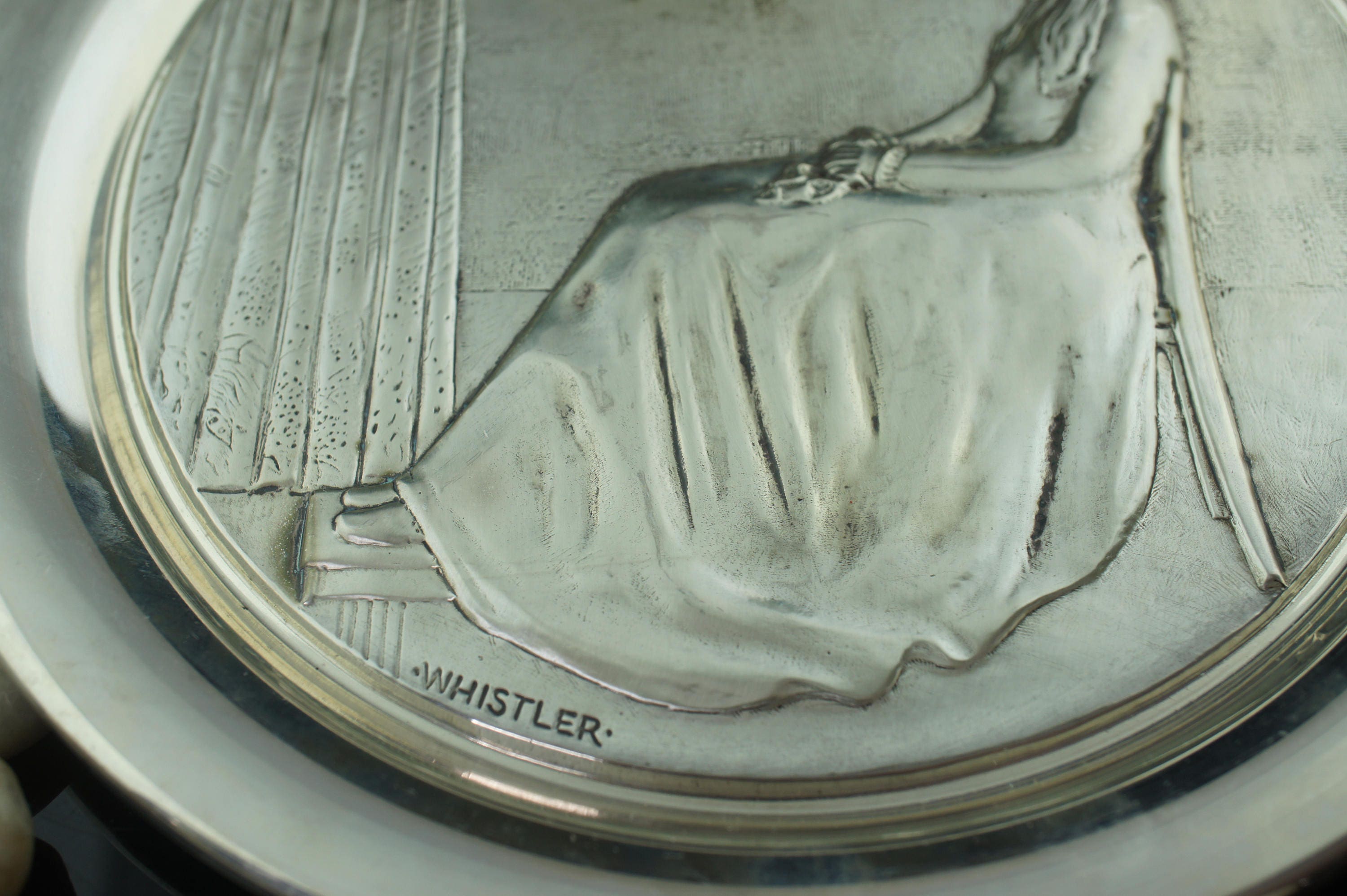 STERLING SILVER Solid Plate Vintage 925 George Washington