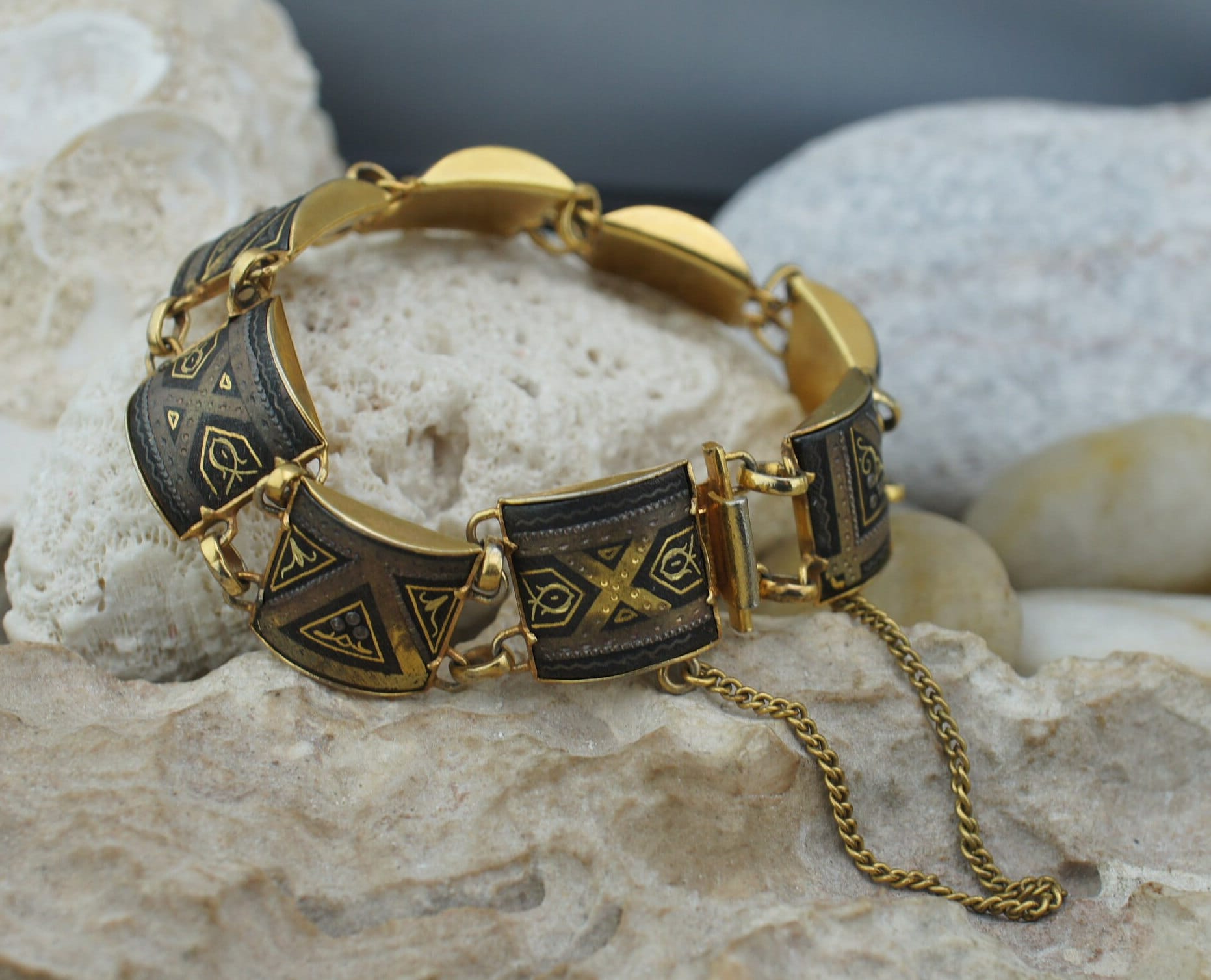 ブレスレット [VINTAGE HOLLYWOOD] Square Bold Chain Bracelet VINTAGE HOLLYWOOD] Square Bold Chain Bracelet (VINTAGE
