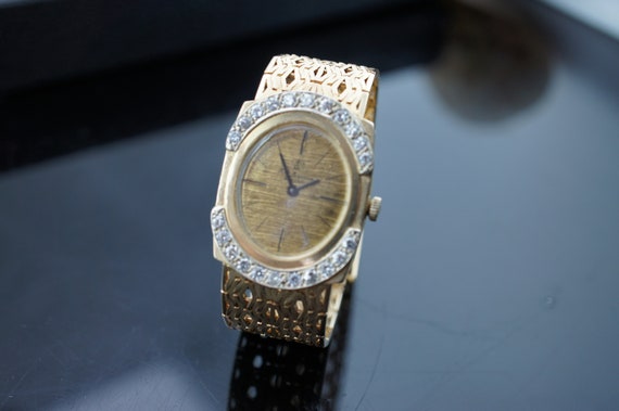 Vintage Wrist Watch 14k JJ Jules Jurgensen 585 It… - image 1