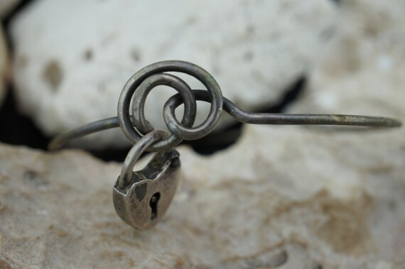 925 Sterling silver handmade bangle solid 925 bra… - image 3