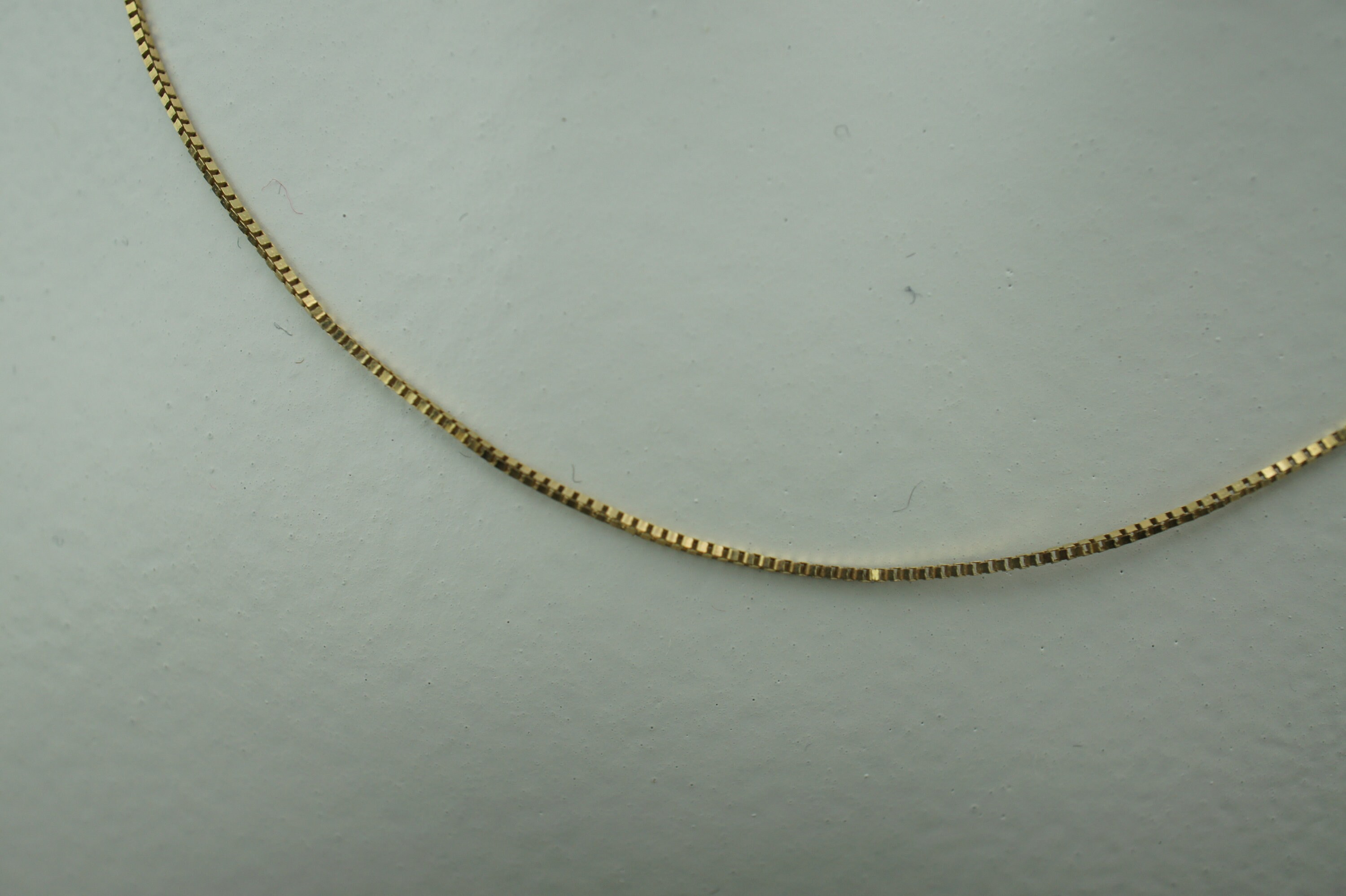SOLID GOLD 10k Italy PGDA Box Design Chain Necklace 1.4 Grams Etsy