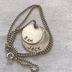 Sterling Silver 925 Chain Necklace Italy Vintage Art Deco Disk Pendant Jack Sam Jewelry Necklace ball design Modernist st806