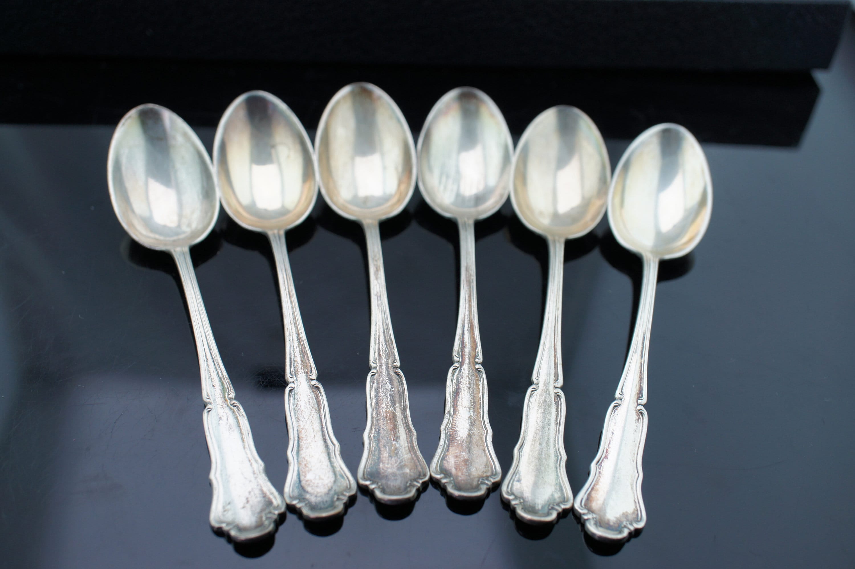 Vintage Sterling Silver 800 Serving Tea Coffee Spoons Silverware
