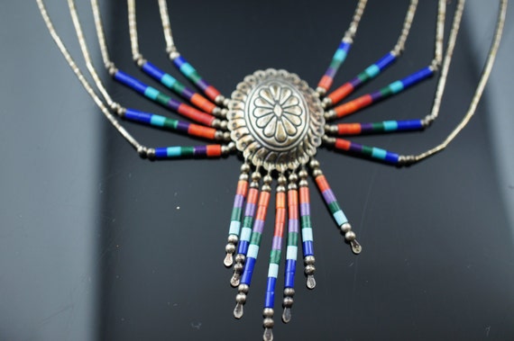 Vintage Art Deco necklace Native American's Jewel… - image 2