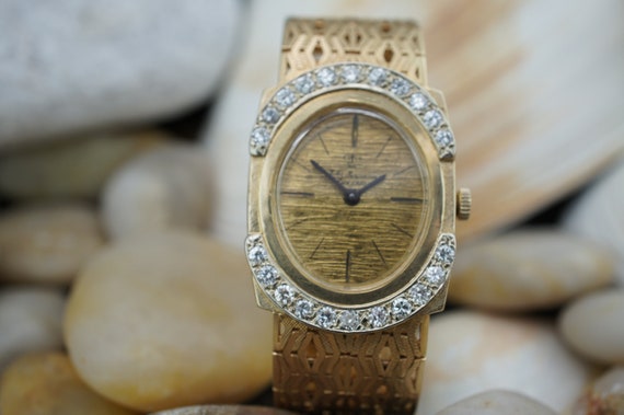 Vintage Wrist Watch 14k JJ Jules Jurgensen 585 It… - image 3