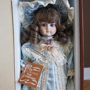 Artistic Doll Collection Vintage Gorham Collection Original Doll 1985   Porcelain Baby elegant handmade  French Julia new doll musical doll