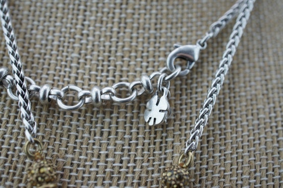 Necklace Chain Pendant Vintage Art Deco Silver To… - image 5