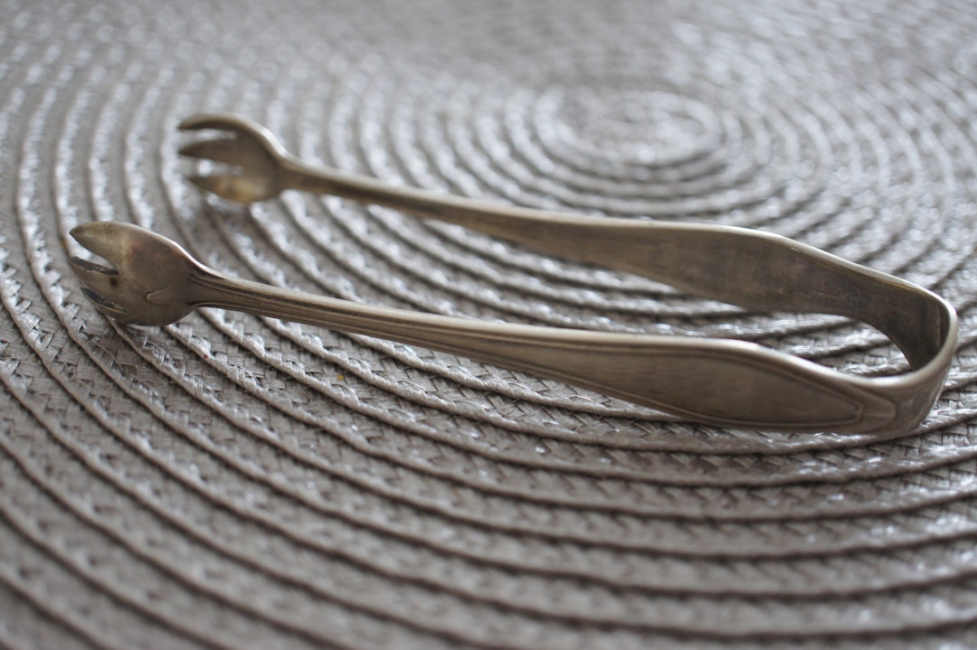 1912 Silver Small Sugar Cube Claw Tongs 3 7/8 Inches Vintage Etsy